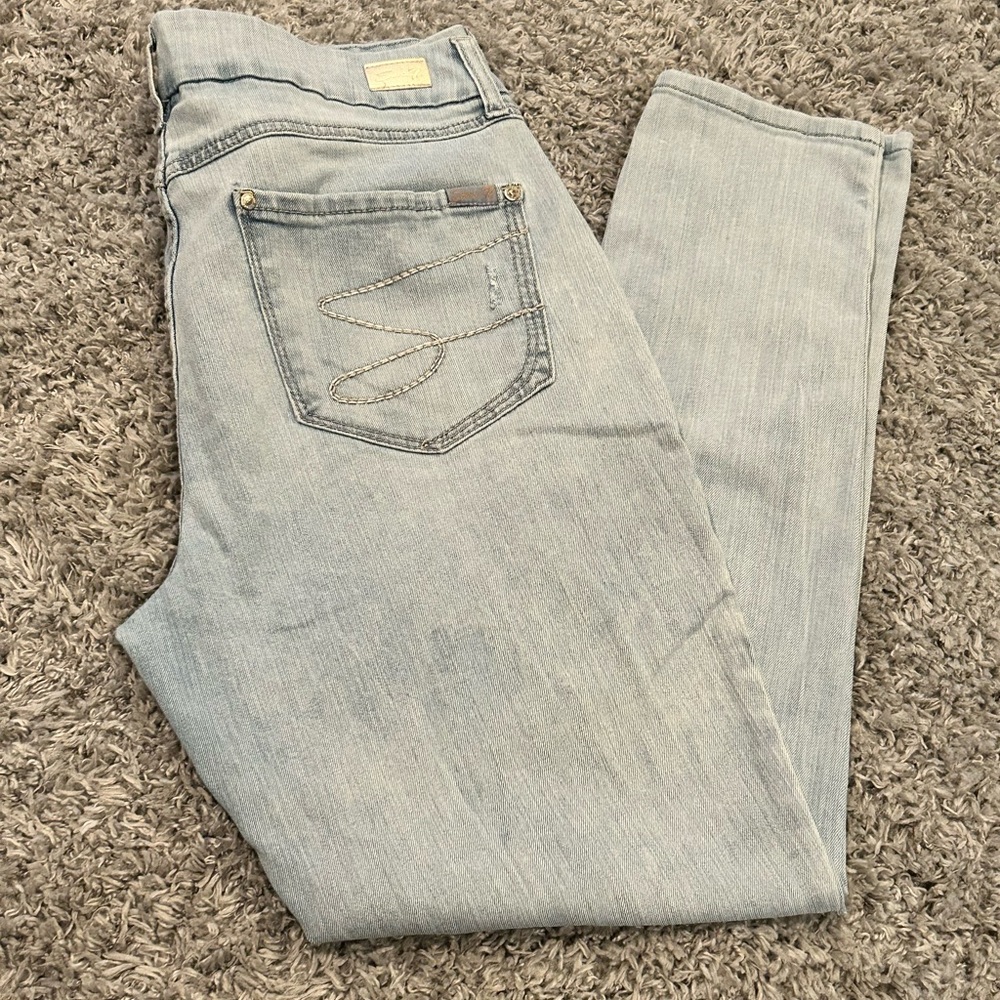 Seven7 Women's Light Blue Skinny Jeans